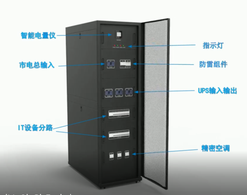 微模块冷通道数据中心一体化机房 微模块机柜机房 网络机柜双柜